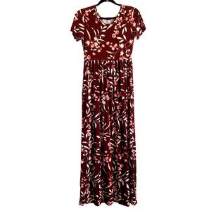 VIISHOW Floral Print Empire Waist Maxi Dress